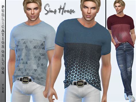 HERE My mesh All morphs All LODs Custom thumbnails 12 Color Do not re-upload or re-edit. . Sims 4 tucked in shirt cc
